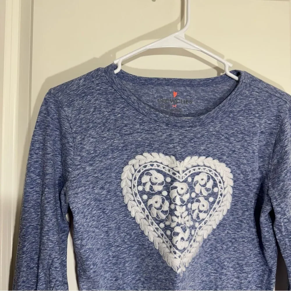CrewCuts Blue Embroidered Long Sleeve T-Shirt